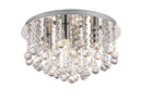 Acle Crystal  Ceiling Light with 4 Lights  Chrome