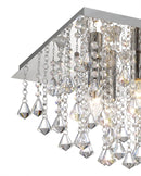 Acle Crystal Light with  4 Lights  Polished Chrome