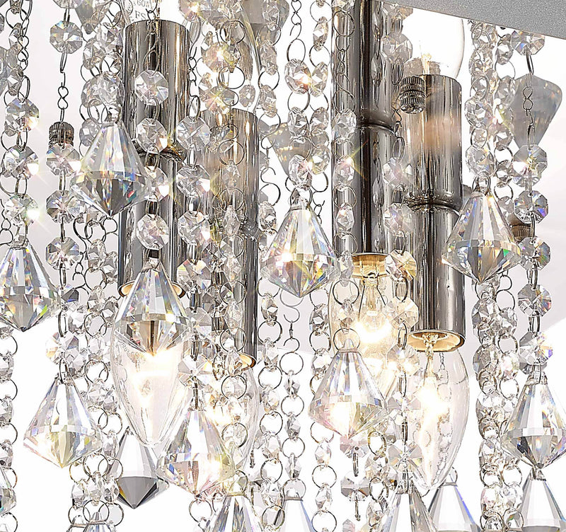 Acle Crystal Light with  4 Lights  Polished Chrome