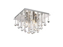 Acle Crystal Light with  4 Lights  Polished Chrome