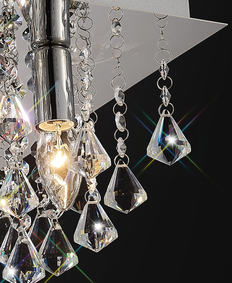 Acle Crystal Light with 5 Lights Polished Chrome