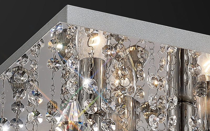 Acle Crystal Light with 5 Lights Polished Chrome