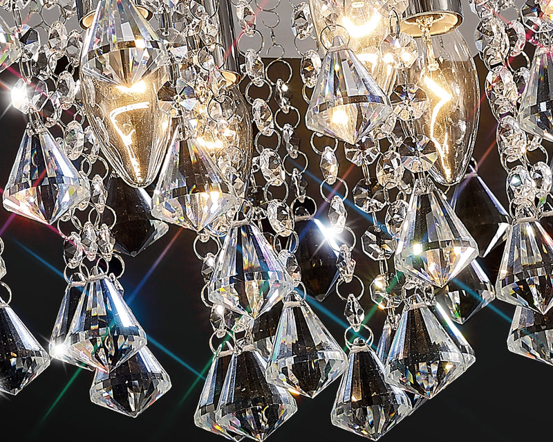 Acle Crystal Light with 5 Lights Polished Chrome