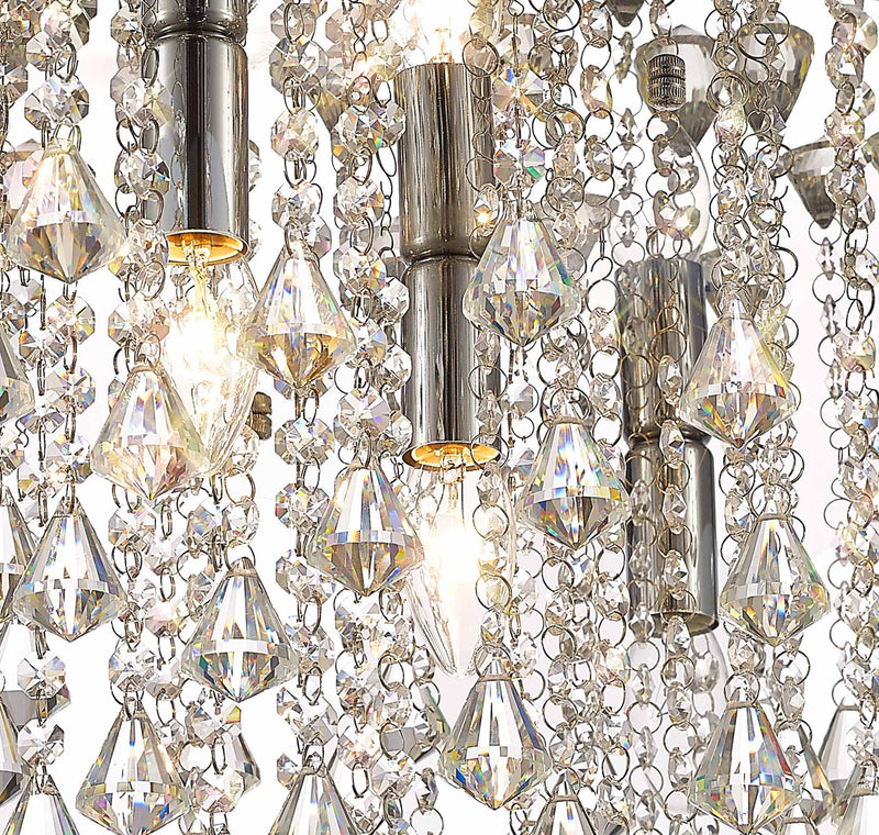 Acle Crystal Light with 5 Lights Polished Chrome