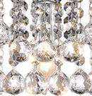 Acle Crystal Wall Lamp 1 Light  Chrome