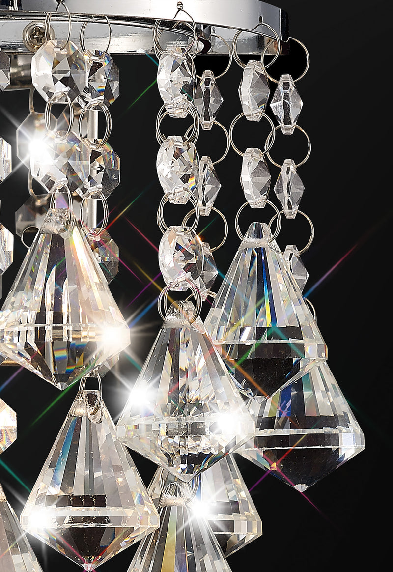 Acle Crystal Light with 1 Light Chrome
