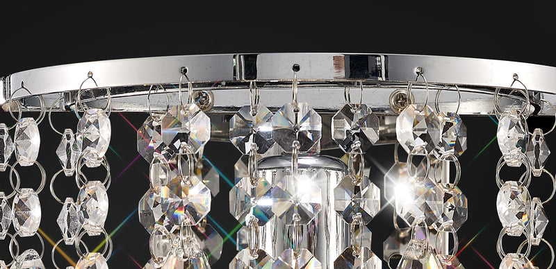 Acle Crystal Light with 1 Light Chrome