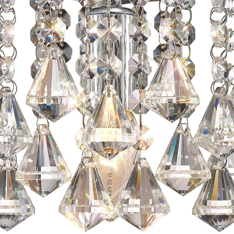 Acle Crystal Light with 1 Light Chrome