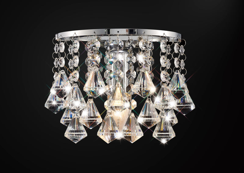 Acle Crystal Light with 1 Light Chrome