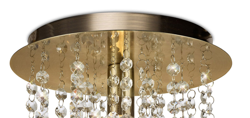 Acle Ceiling light with 1 Light Antique Brass