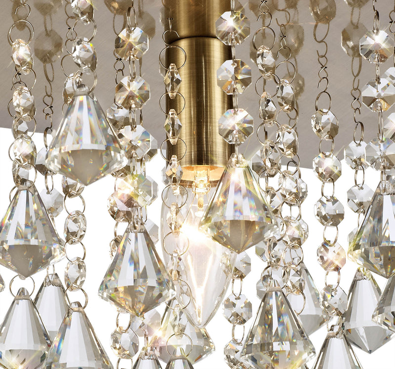 Acle Ceiling light with 1 Light Antique Brass