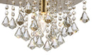 Acle Crystal Ceiling Light with 1 Light Antique Brass