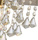 Acle Crystal Ceiling Light with 1 Light Antique Brass
