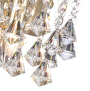 Acle Crystal Wall Lamp 1 Light Antique Brass