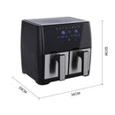 Lifeideas 8L Touch Screen Dual Basket Air Fryer
