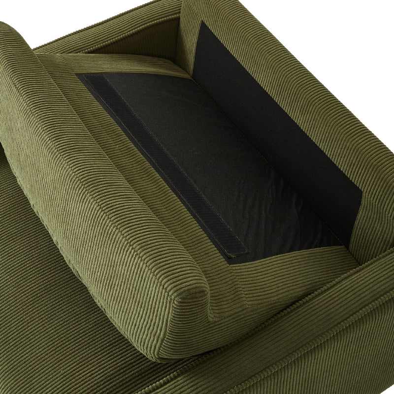 Livingandhome Upholstered Single Sofa Armchair