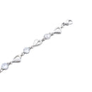 Modishion Delicate Open-Heart Bracelet With Cubic Zirconia