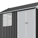 Breeins 10 x 8FT Outdoor Metal Apex Roof Garden Storage Shed