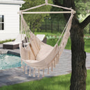 Breeins Garden Hanging Canvas Hammock Swing Chair