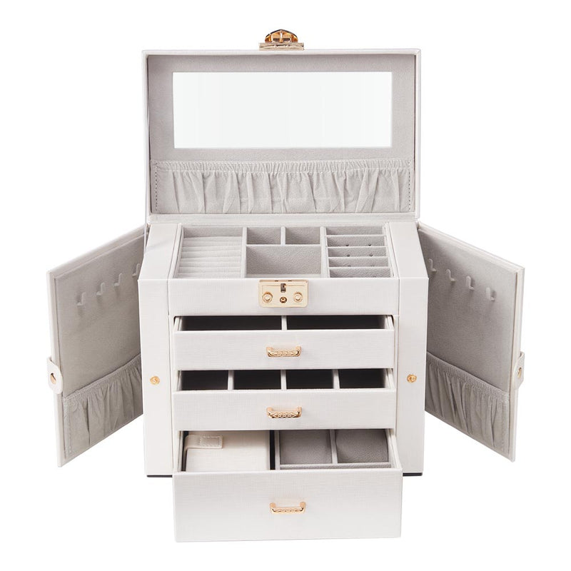 Sheonly Velvet Lined Jewellery Storage Box with Lock