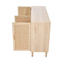 Livingandhome Rustic Three-Door Storage Cabinet