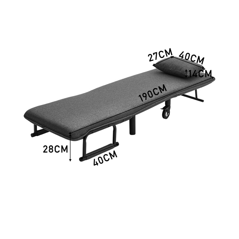 Livingandhome Adjustable 3-in-1 Reclining Sofa Bed