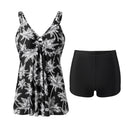Two Piece Tankini Swimsuit With Double Shoulder Straps
