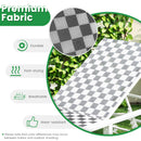 Adjustable Patio Chaise Lounge with Wheels and Breathable Fabric