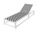 Adjustable Patio Chaise Lounge with Wheels and Breathable Fabric