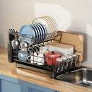 Livingandhome Multifunctional 2 Tier Detachable Dish Drainer Rack