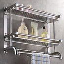 Lifeideas 2-Tier Chrome Bathroom Organiser Shelf