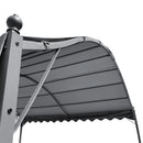 Garden Sanctuary Outdoor Metal Arched Pergola with Shade