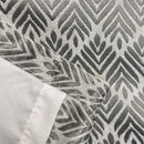 Enhanced Living Aspen Grey Chevron Pattern Eyelet Thermal Noise Reducing Room Darkening Curtains - Pair