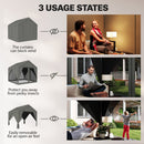 Outsunny 3 X 3 M Outdoor Patio Gazebo With Netting And Curtains, Dark Grey