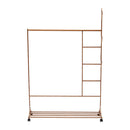 Lifeideas Bamboo Garment Hat Rack with Wheels