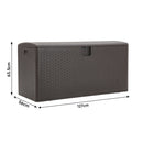 Breeins 99-Gallon Rattan Outdoor Deck Box