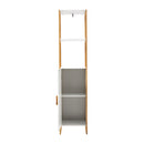 4-Tier Single-door Tall Bathroom Storage Cabinet