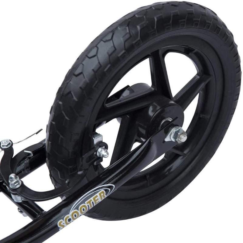 HOMCOM Teen Push Scooter -  Black