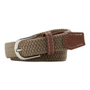 Casual Elastic Braided Belt With D-shape Pin Buckle