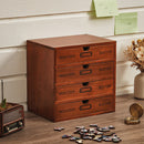 Lifeideas Rustic 4-Drawer Wooden Organizer Box