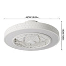 Cottonfy UK Geometrical Ceiling Mount LED Fan Light