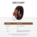 Casual Elastic Braided Belt With D-shape Pin Buckle