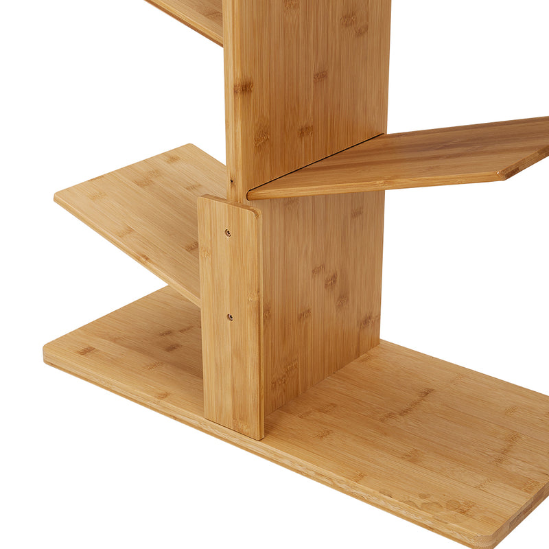 Livingandhome 7-Tier Wooden Tree Bookshelf