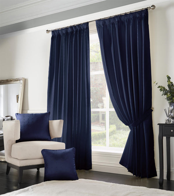 Madison Dobby Square Lined Pencil Pleat Taped Top Curtains