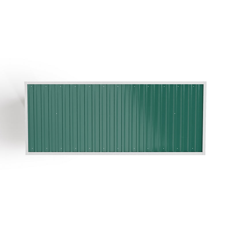 Garden Sanctuary Steel Outdoor Garden Storage Shed with Log Stacking Rack