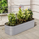 Breeins Oval-Shaped Galvanised Steel Raised Garden Bed