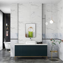 HOMCOM Rectangle Mirror, Wall Mirror with Steel Frame for Bathroom, Black