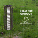 Outsunny Rattan Solar Floor Lamp W/ Auto On/Off LED Light For Porch, Yard