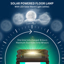 Outsunny Rattan Solar Floor Lamp W/ Auto On/Off LED Light For Porch, Yard