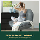 HOMCOM Accent Chair With Water-Repellent Chenille Fabric